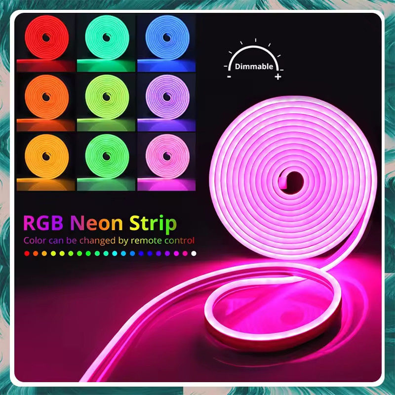 Smart RGB Neon Light Strip 5M LED Waterproof Lights TV Mood Light 12V Room Lighting Tape Decor