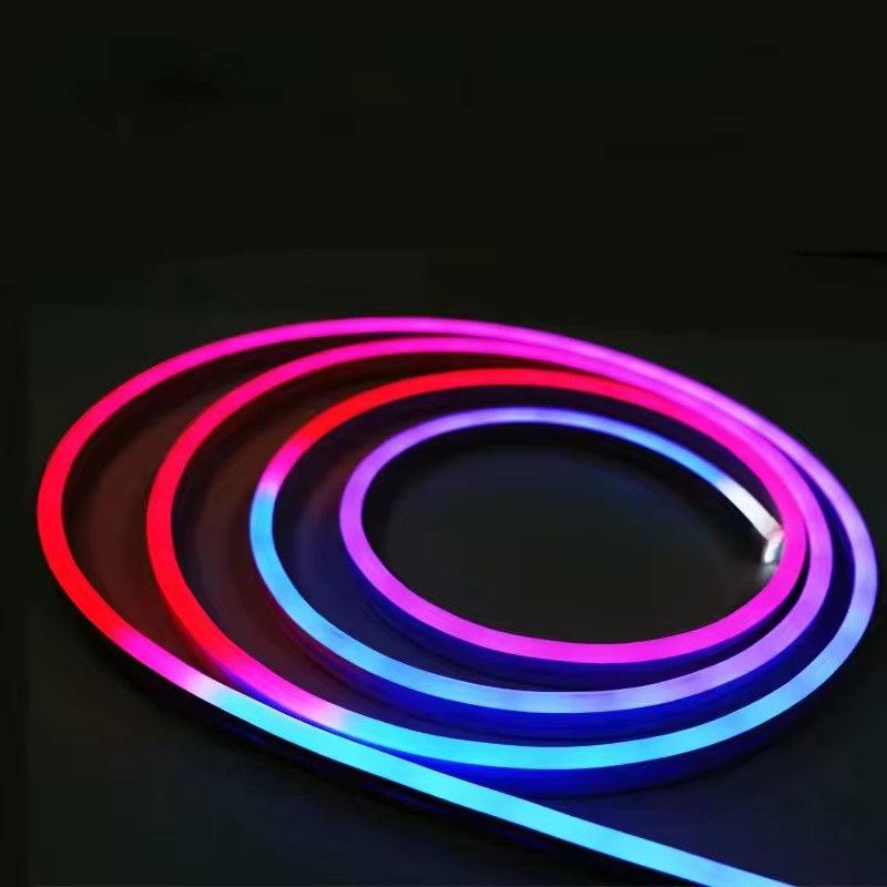 12V Addressable SMD3535 RGB Neon Light 84D/M RGBIC 5M LED Flexible Neon Light With Remote Music Sync Work