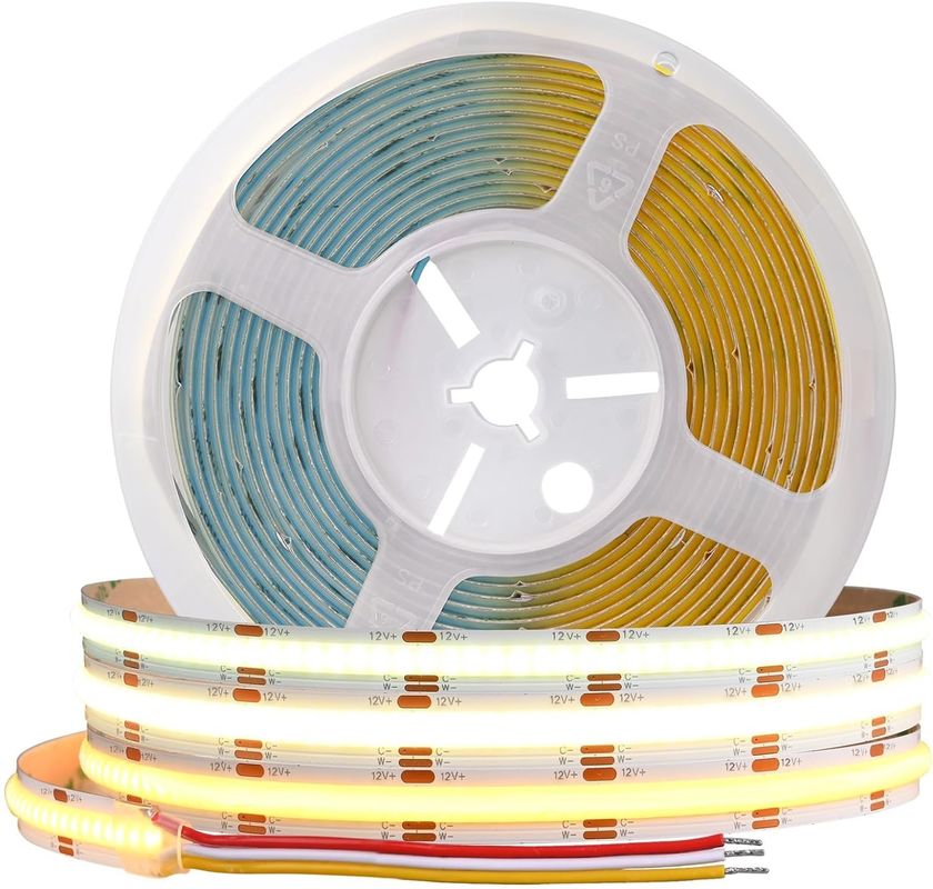 560LEDs COB LED Strip 90 CRI CCT Flexible COB 3M с адаптером и мини-РЧ контроллером