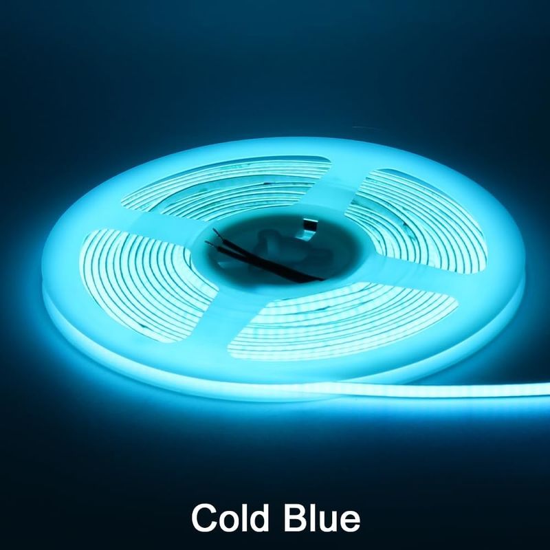 Ширина 3 мм Супер узкая светодиодная лента COB 400Leds / m Ледовый синий 5 м Более длительный срок службы