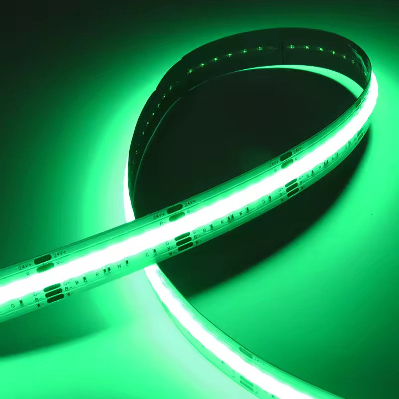 Сверхяркость СОБ светодиодная полоса RGB 12 мм многоцветная 120 градусов сверхширокая 1080 светодиодов / м СОБ полоса света полный цвет