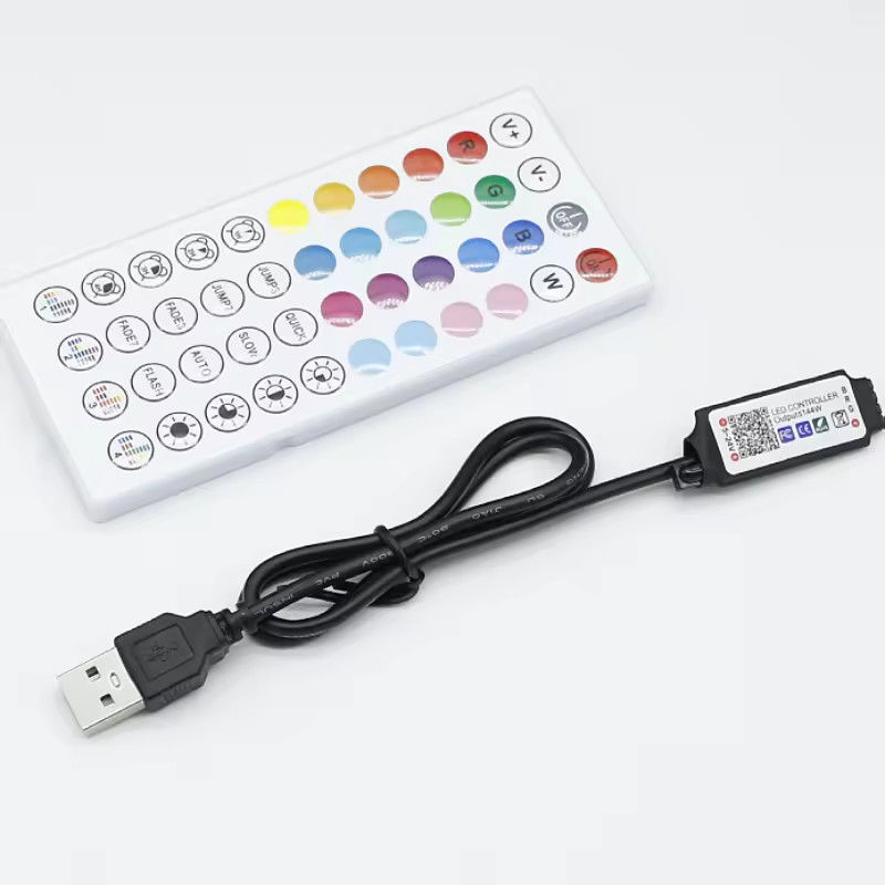 Умный светодиод 5V 44ekys RGB LED Стрип контроллер wifi tuya APP USB Bluetooth dimmer luce striscia контроллер для светодиодных полос