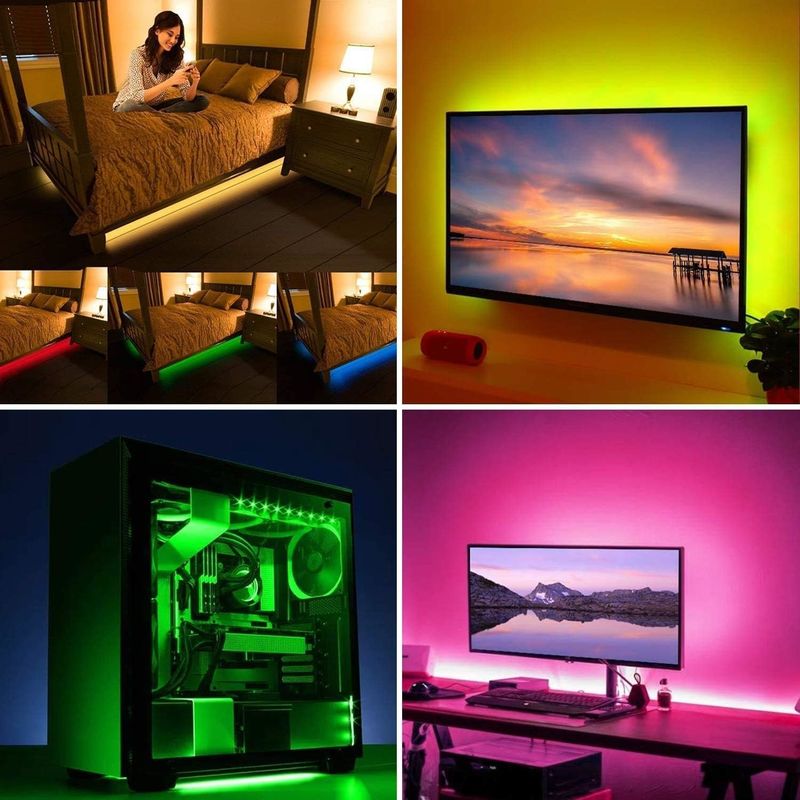 5M дистанционное управление RGB SMD5050 светодиодный светодиодный свет с изменением цвета DC12V