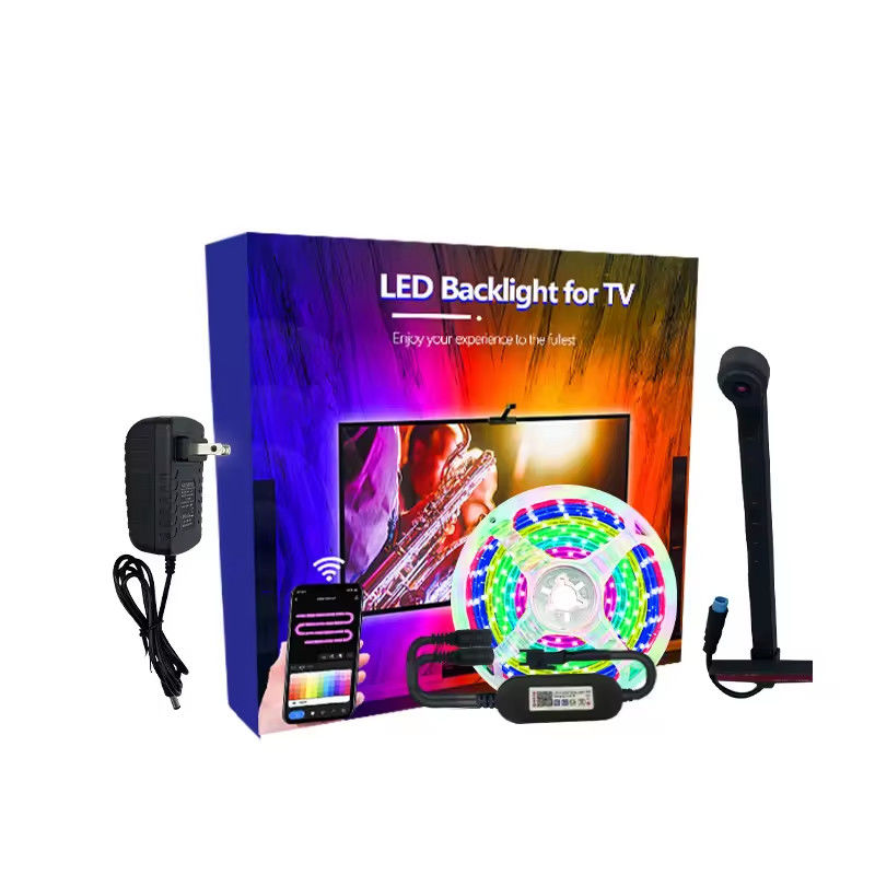 Домашнее украшение 3.8M 5M USB IP20 TV LED фонари с музыкой WIFI TUYA Smart Home APP Control