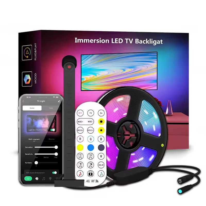 Домашнее украшение 3.8M 5M USB IP20 TV LED фонари с музыкой WIFI TUYA Smart Home APP Control