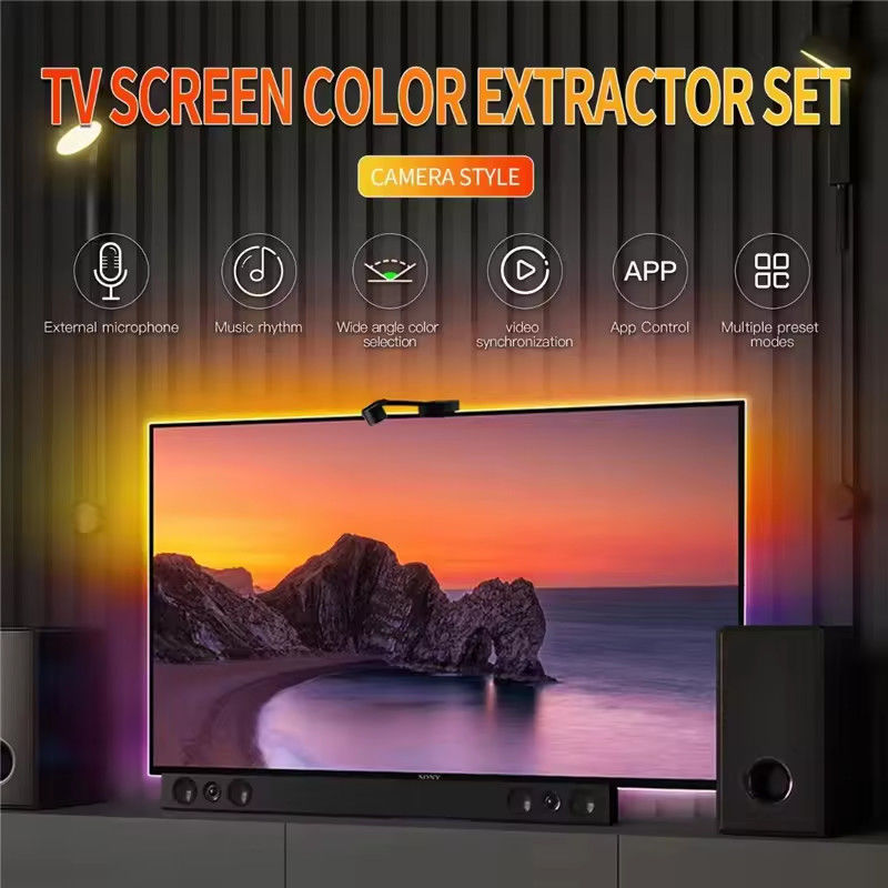 3.8m 12.5ft ROLL Alexa Google Home Ambient 55-65inches Assistant Sync Smart Wifi Immersion TV LED Backlights с камерой