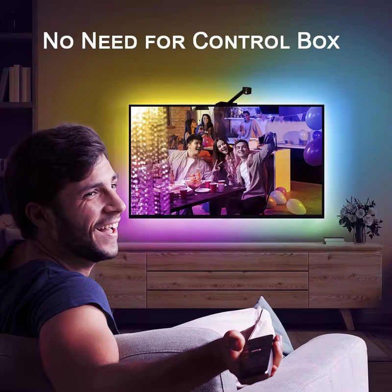 3.8m 12.5ft ROLL Alexa Google Home Ambient 55-65inches Assistant Sync Smart Wifi Immersion TV LED Backlights с камерой