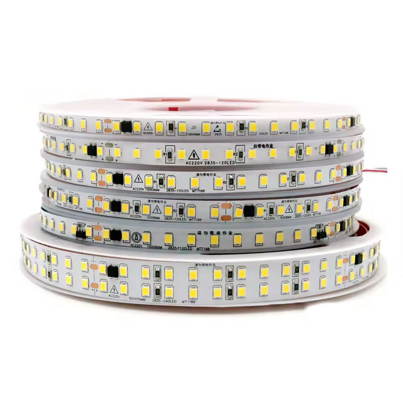 Бесплатный водитель Ip44 220V 110V 2835 240led 10cm резка назад палка 127V водонепроницаемая 10cm резка гибкая светодиодная лента для наружного использования