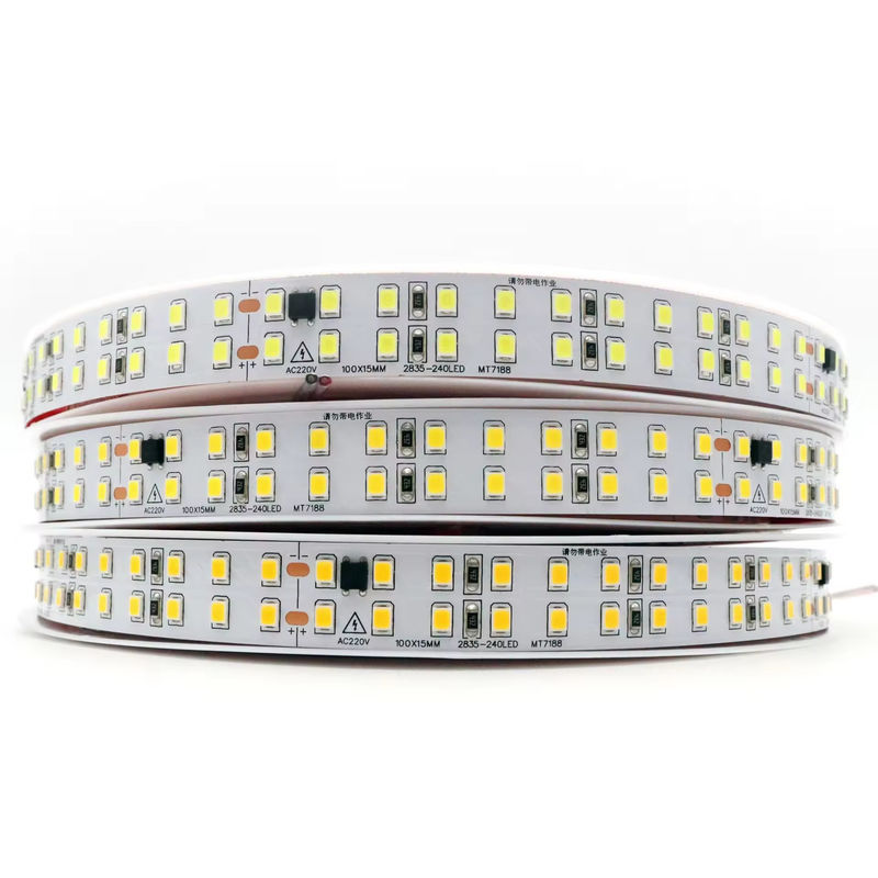 Бесплатный водитель Ip44 220V 110V 2835 240led 10cm резка назад палка 127V водонепроницаемая 10cm резка гибкая светодиодная лента для наружного использования