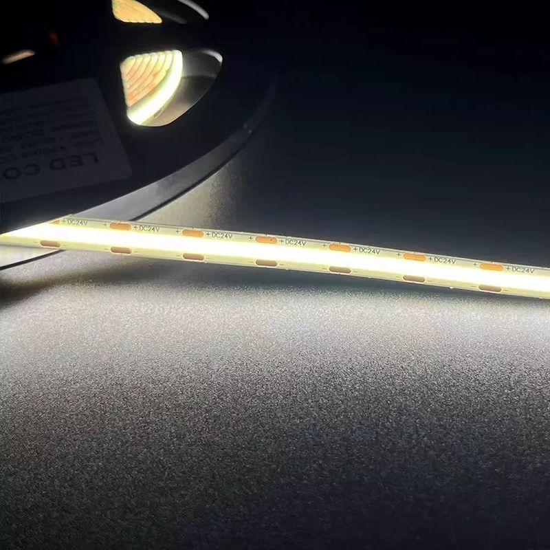 320Leds Гибкая светодиодная лента Белый / Теплый Белый DC24V 8 мм Ширина интегрированный светодиодный свет COB