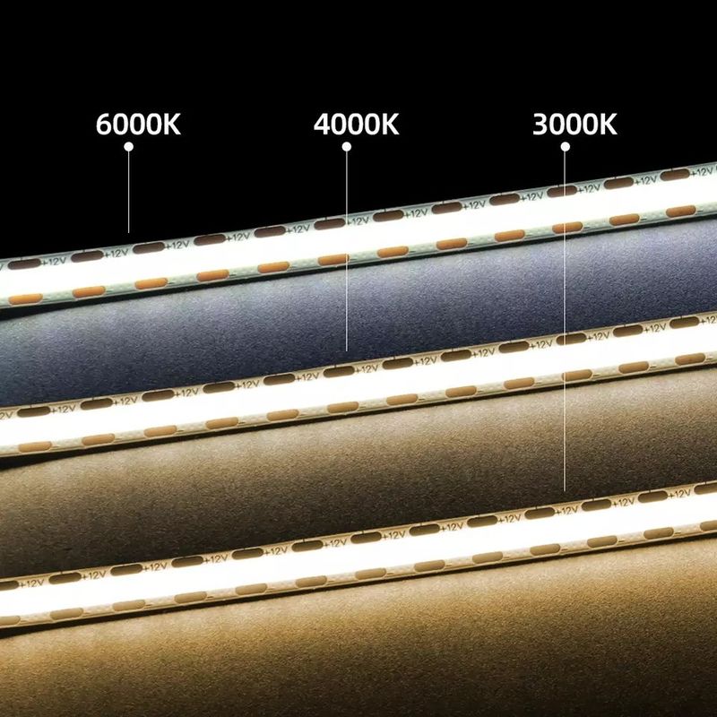 320Leds Гибкая светодиодная лента Белый / Теплый Белый DC24V 8 мм Ширина интегрированный светодиодный свет COB