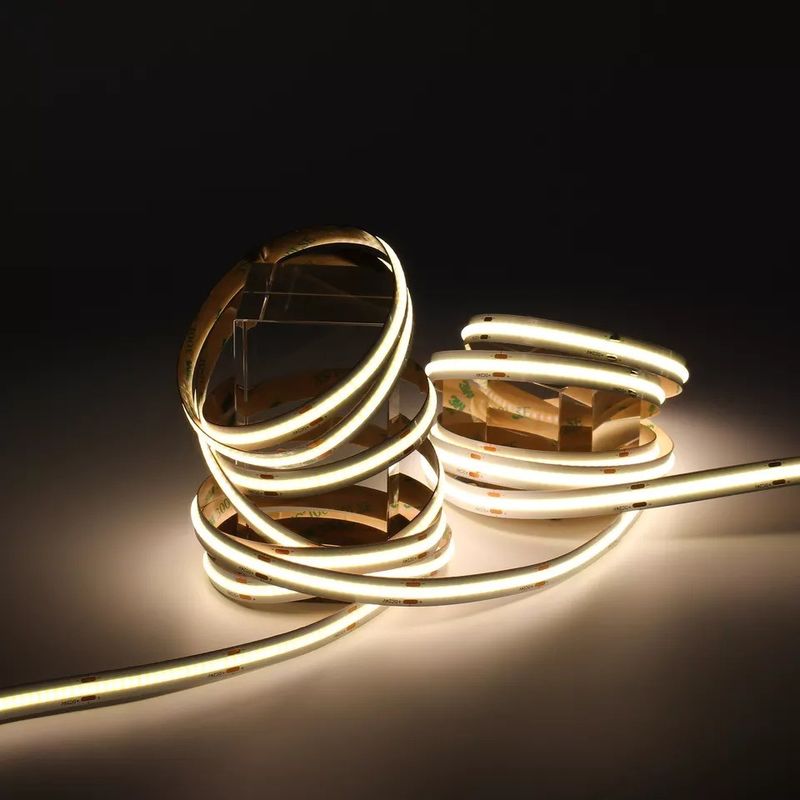320Leds Гибкая светодиодная лента Белый / Теплый Белый DC24V 8 мм Ширина интегрированный светодиодный свет COB