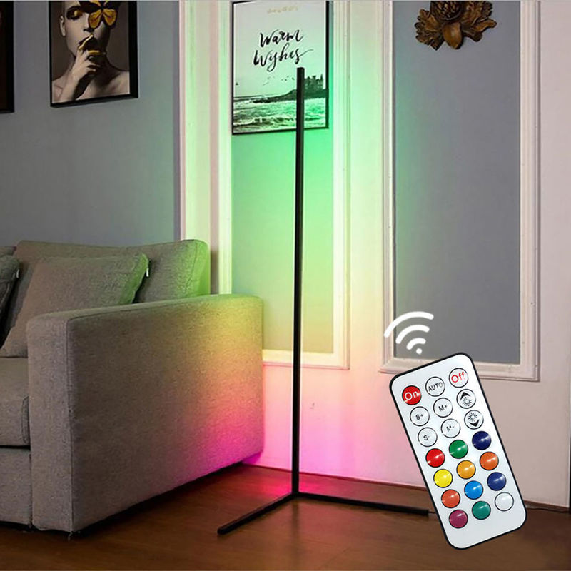 Современное декоративное освещение помещений светодиодная напольная лампа RGB IC умный угол атмосферный свет