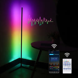 Современное декоративное освещение помещений светодиодная напольная лампа RGB IC умный угол атмосферный свет