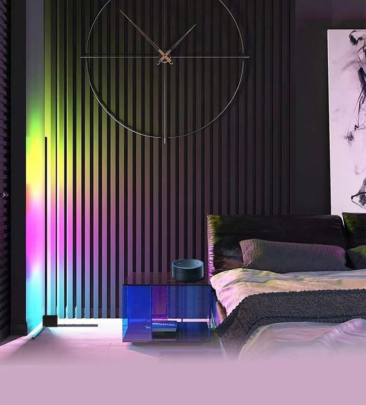 Современное декоративное освещение помещений светодиодная напольная лампа RGB IC умный угол атмосферный свет