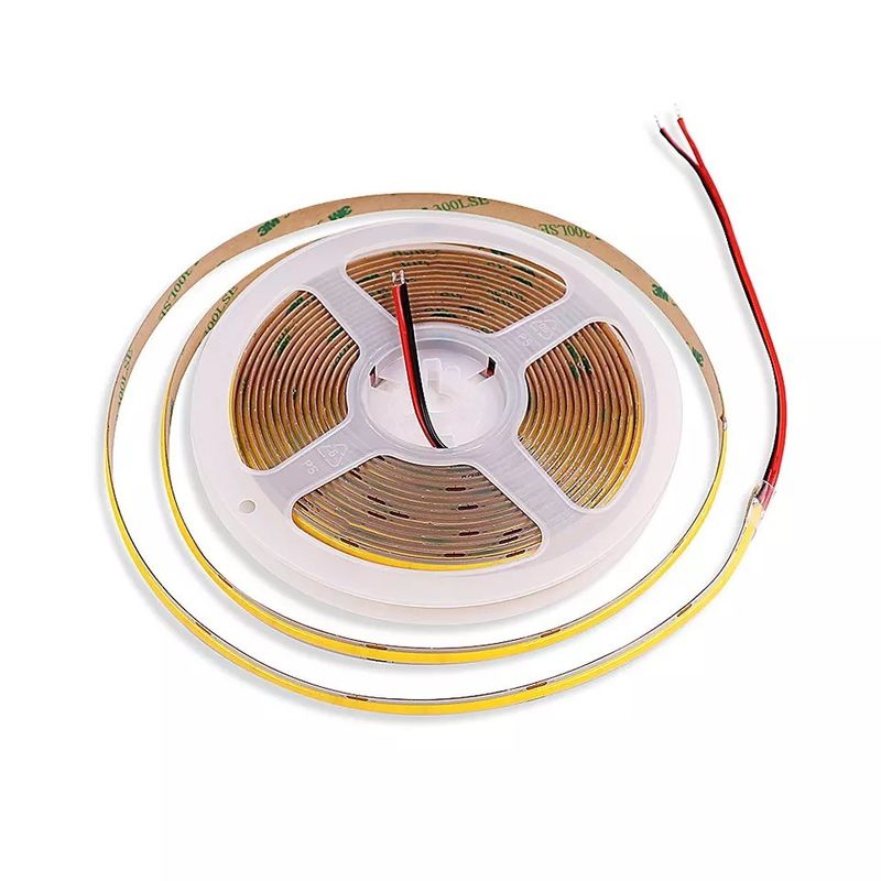 Внутренний и наружный 230v 220v Ac Fob Cob Led Tape Теплая белая синяя IP65 водонепроницаемая 0.3kg Вес продукта