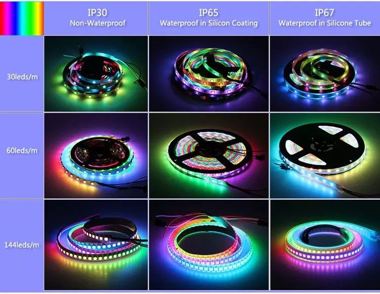 Hongtop 5m/roll 3- SK6812 RGB RGBW RGBWW RGBNW RGBCW светодиодный светодиодный фонарь для мебели