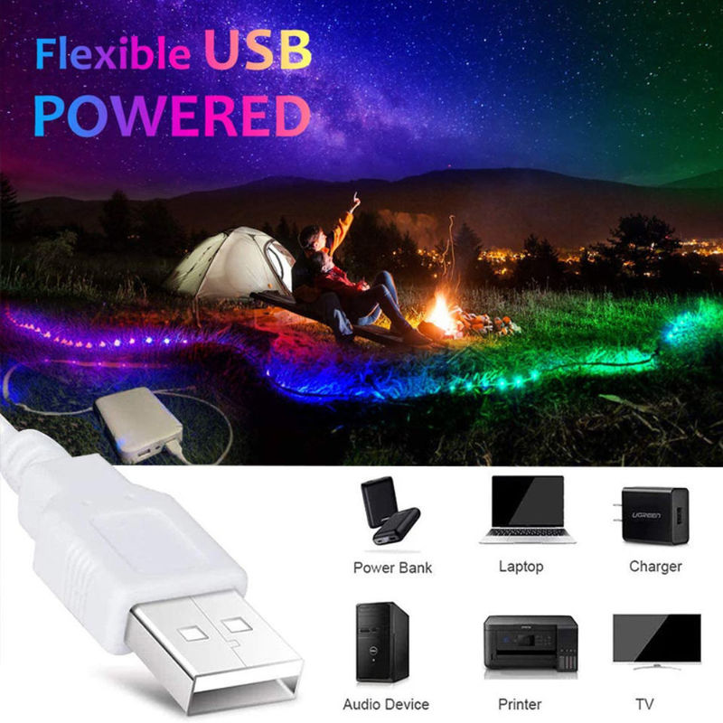 Умная светодиодная лента для декорации 12V 5V USB Управление музыкой синхронизация и RGB цветовая температура
