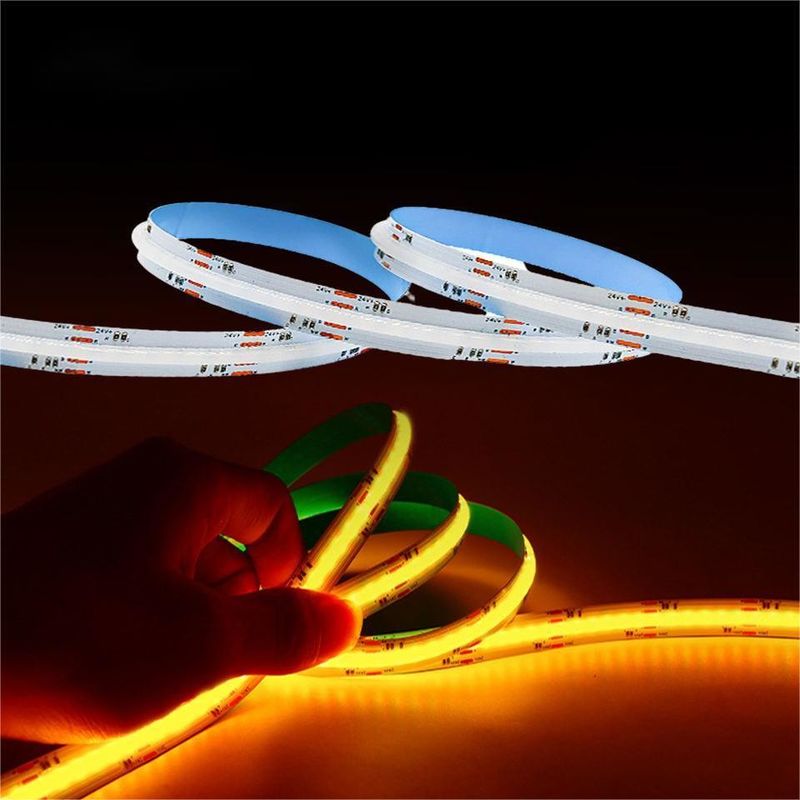 Светодиодная лента 5м/сп Smd 320 384 840с/м водонепроницаемая гибкая Cob Led Strip Dc 24v Ra90 RGBCCT 3000k 4000k 6000k