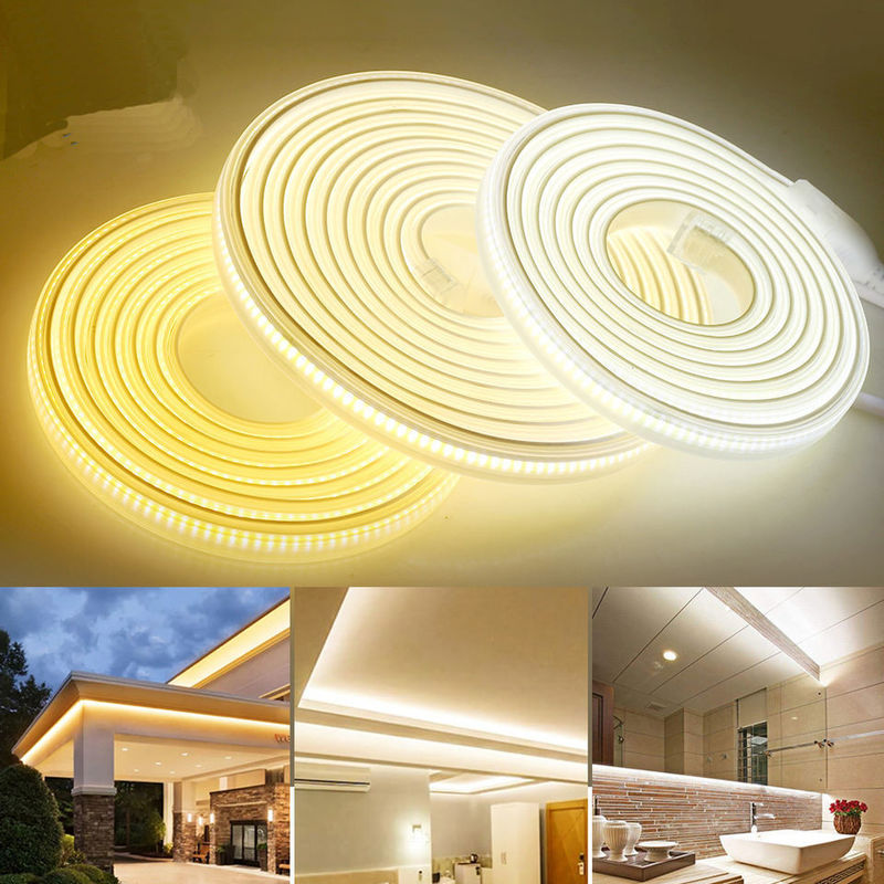 220v 280LED/m Белый/теплобелый/нейтральный белый COB светодиодная полоса CE RoHS 100m 50m Высокое напряжение