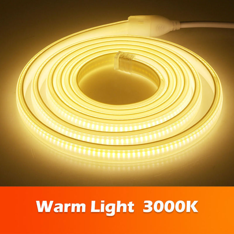220v 280LED/m Белый/теплобелый/нейтральный белый COB светодиодная полоса CE RoHS 100m 50m Высокое напряжение