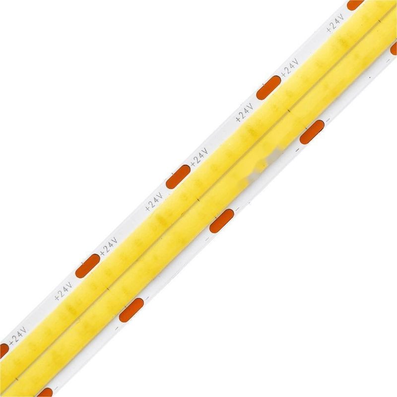 10 м/ролл Двойные линии 600 leds 12v 24v Ra80 12 мм Гибкий COB Led Гибкий световой свет