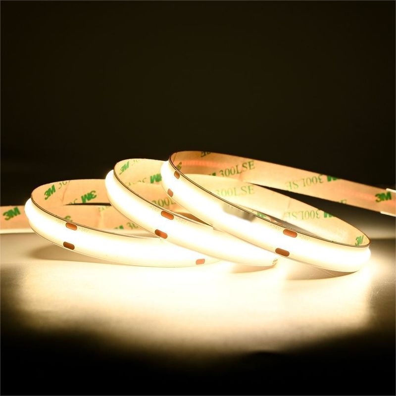 10 м/ролл Двойные линии 600 leds 12v 24v Ra80 12 мм Гибкий COB Led Гибкий световой свет