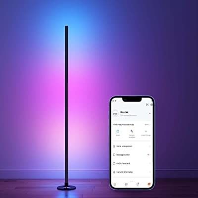 Спальня RGB IC Игровые лампы Гостиная Обстановка настроения Свет Стоящий светодиодный угловой напольный лампа