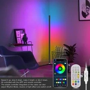 Спальня RGB IC Игровые лампы Гостиная Обстановка настроения Свет Стоящий светодиодный угловой напольный лампа