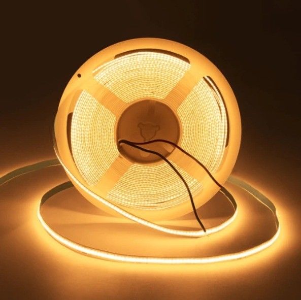 IP20 12V 24V 8W 3000K 4000K 6000K CRI90 8mm 320leds Гибкая светодиодная лента COB с 3