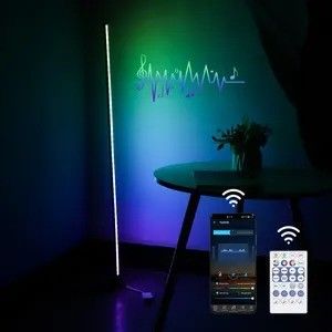Настроенное приложение Atmosphere Wifi и дистанционное управление светодиодным напольным светильником для спальни в умном доме