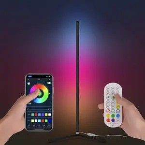 Светодиодные RGB напольные лампы современный стенд напольный свет с дистанционным управлением и поддержкой диммера
