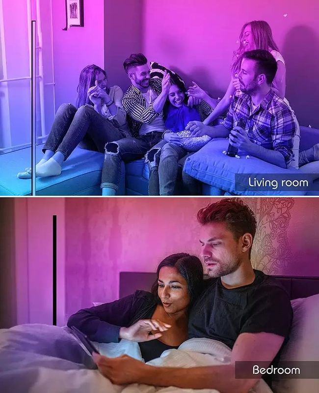 Светодиодные RGB напольные лампы современный стенд напольный свет с дистанционным управлением и поддержкой диммера