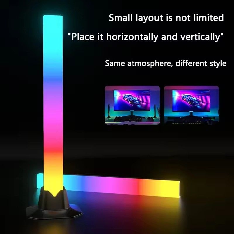 18LEDS цветопеременная RGB RGBIC напольная лампа для декорации спальни в размерах 30 см и 50 см