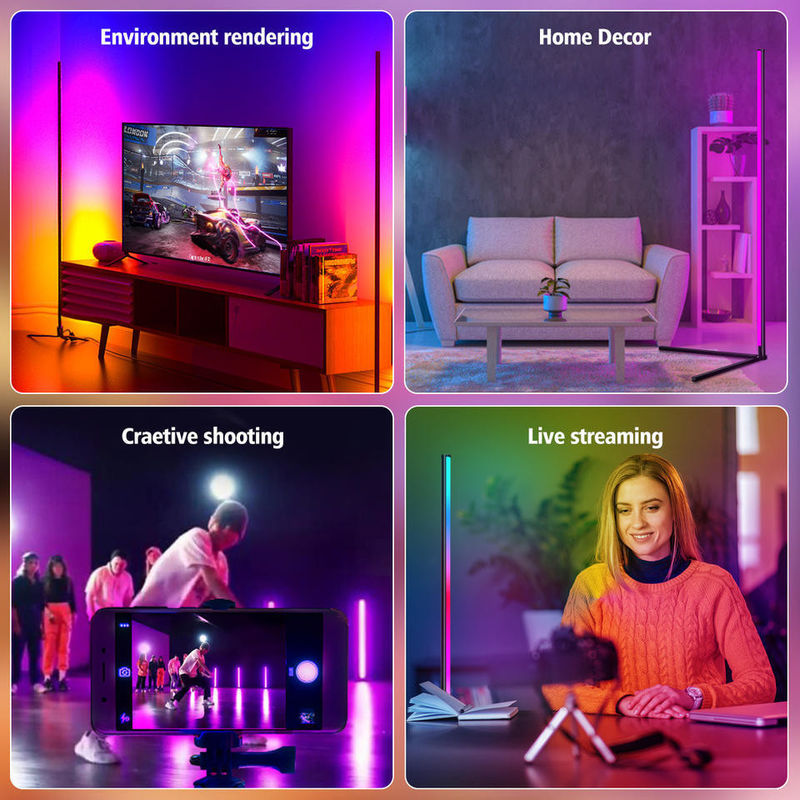 RGBIC Smart Home Lighting 3,5 Вт Цветная светодиодная подлогая лампа для спальни 45 см Настольная версия