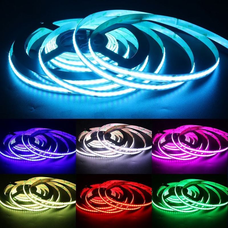 12v 24v 576LEDs RGB Цветовая температура Cob Led Световой ленты Снижаемый с и CRI Ra 90