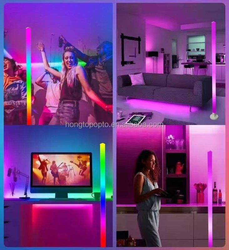 Дизайн освещения и цепей APP Control Standing Floor Lamp для красочного домашнего декора