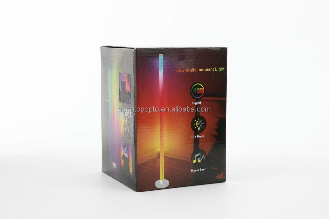 Умный контроль Цветная RGB лампа настроения Оригинальный дизайн LED RGB напольная лампа 12.8 * 12.8 * 150CM