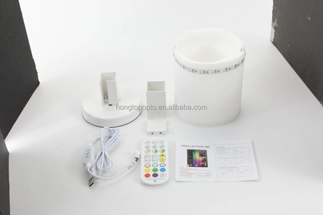 Умный контроль Цветная RGB лампа настроения Оригинальный дизайн LED RGB напольная лампа 12.8 * 12.8 * 150CM