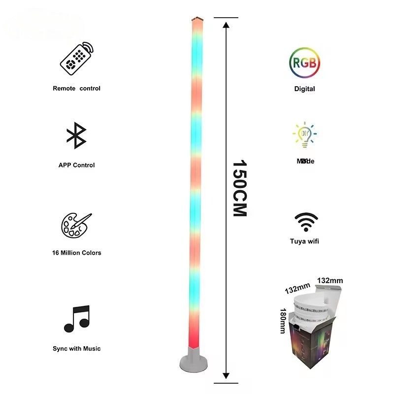 1.5M ASB Smart Home LED Strip с IR дистанционным управлением и музыкой RGBIC для подложной угловой лампы