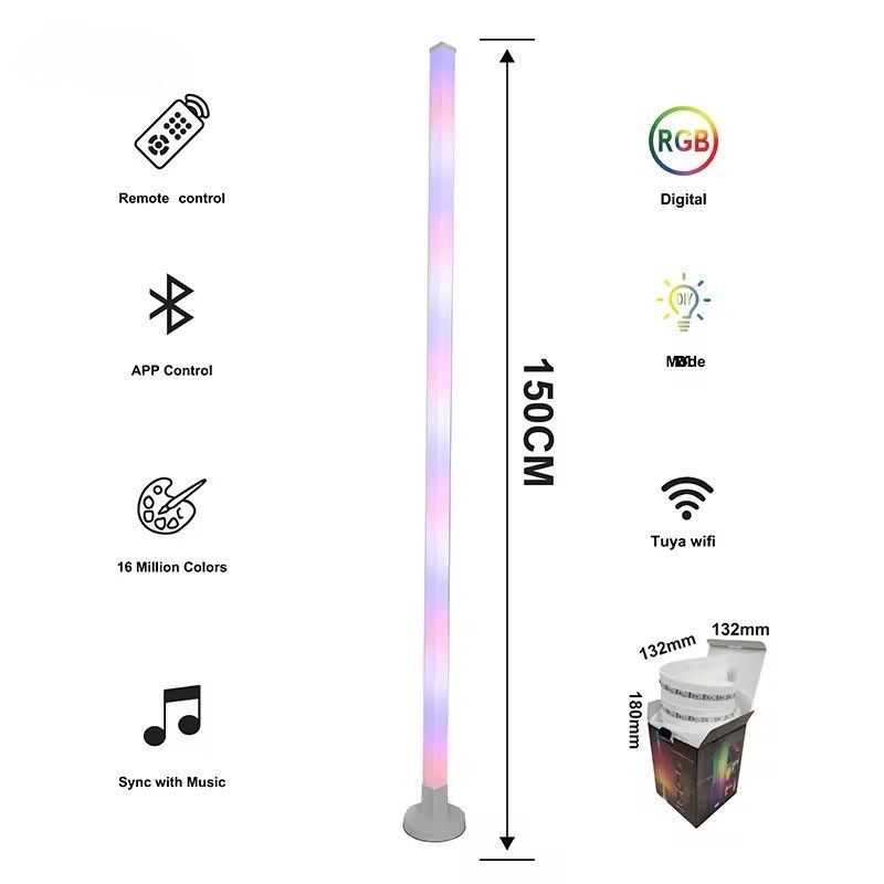 1.5M ASB Smart Home LED Strip с IR дистанционным управлением и музыкой RGBIC для подложной угловой лампы