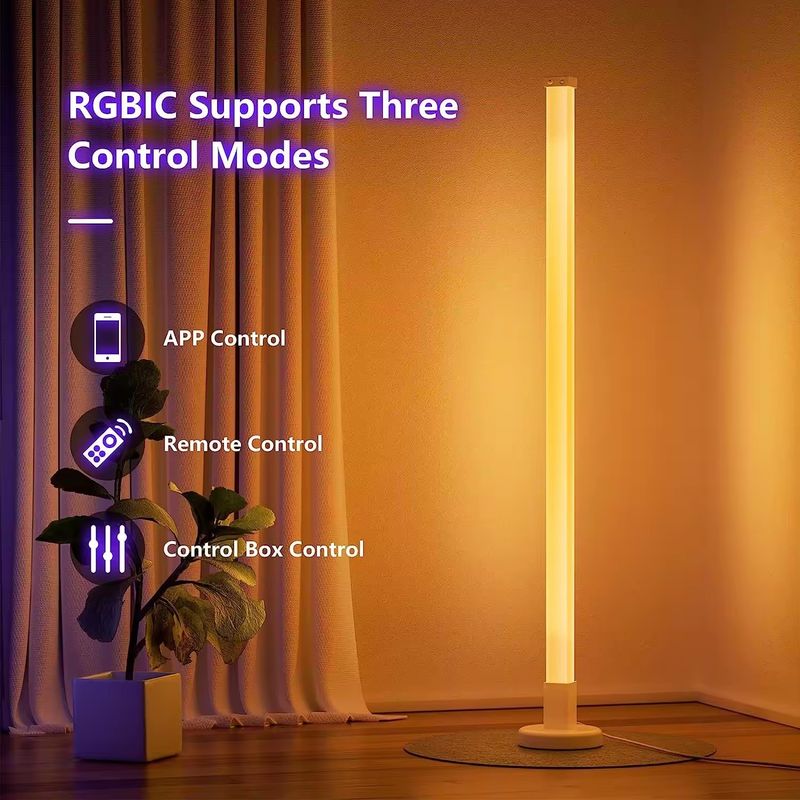 RGBIC Bluetooth Tuya WiFi Smart App светодиодный поддонный угловой светильник для гостиной 35*35*1500 мм