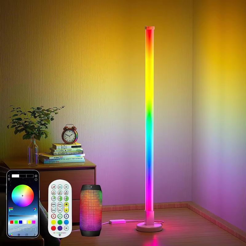 RGBIC Bluetooth Tuya WiFi Smart App светодиодный поддонный угловой светильник для гостиной 35*35*1500 мм