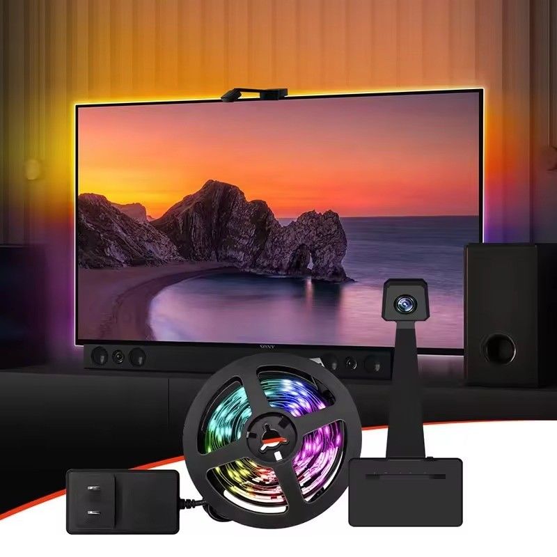 Технология постоянного тока подключения Wifi Immersion TV LED фонари для 65-75 дюймов Помощник