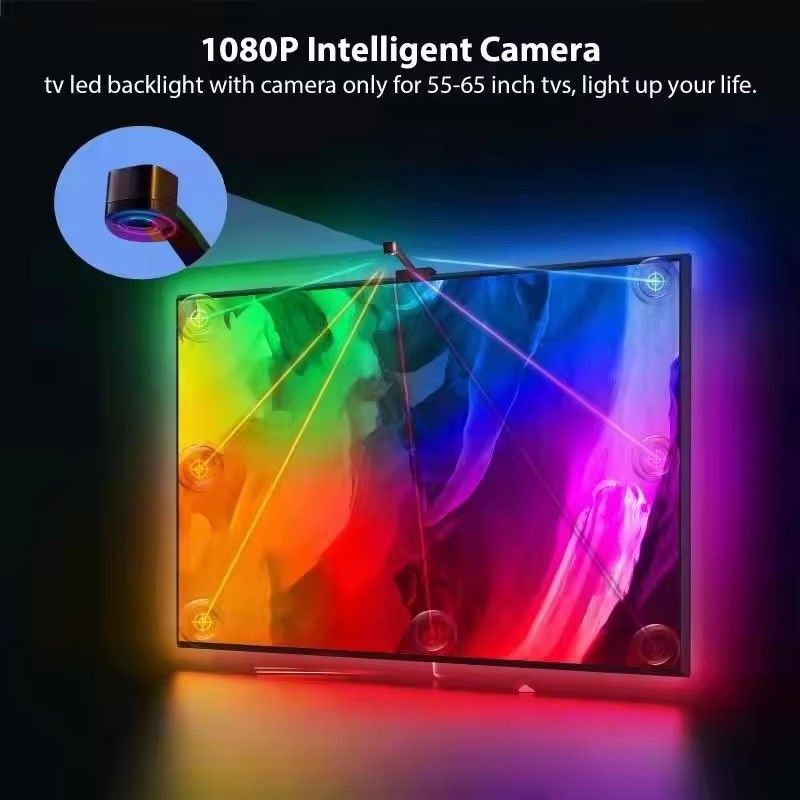 Технология постоянного тока подключения Wifi Immersion TV LED фонари для 65-75 дюймов Помощник