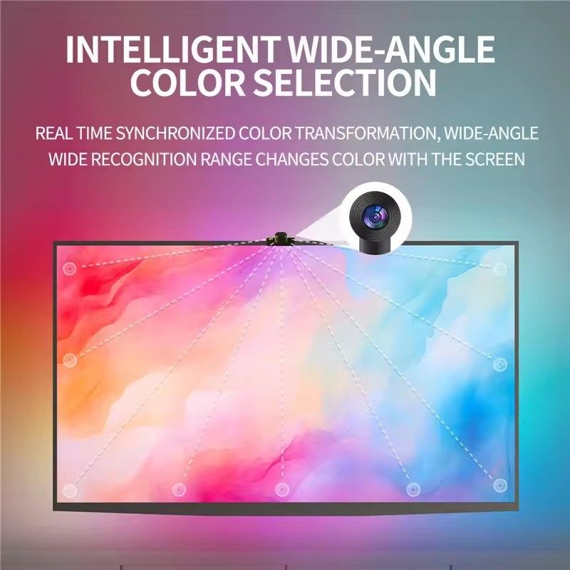 Технология постоянного тока подключения Wifi Immersion TV LED фонари для 65-75 дюймов Помощник