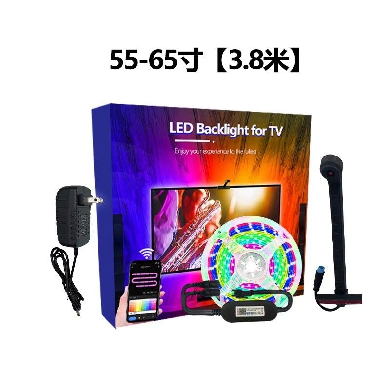 55-65 дюймов Alexa Google Home Ambient Smart App Wifi Immersion TV LED Backlights 3,8м 12,5ft ROLL с камерой