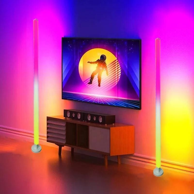 Материал корпуса лампы ABS 5V DC Input RGBIC Corner Standing Lamp App Smart Home Light