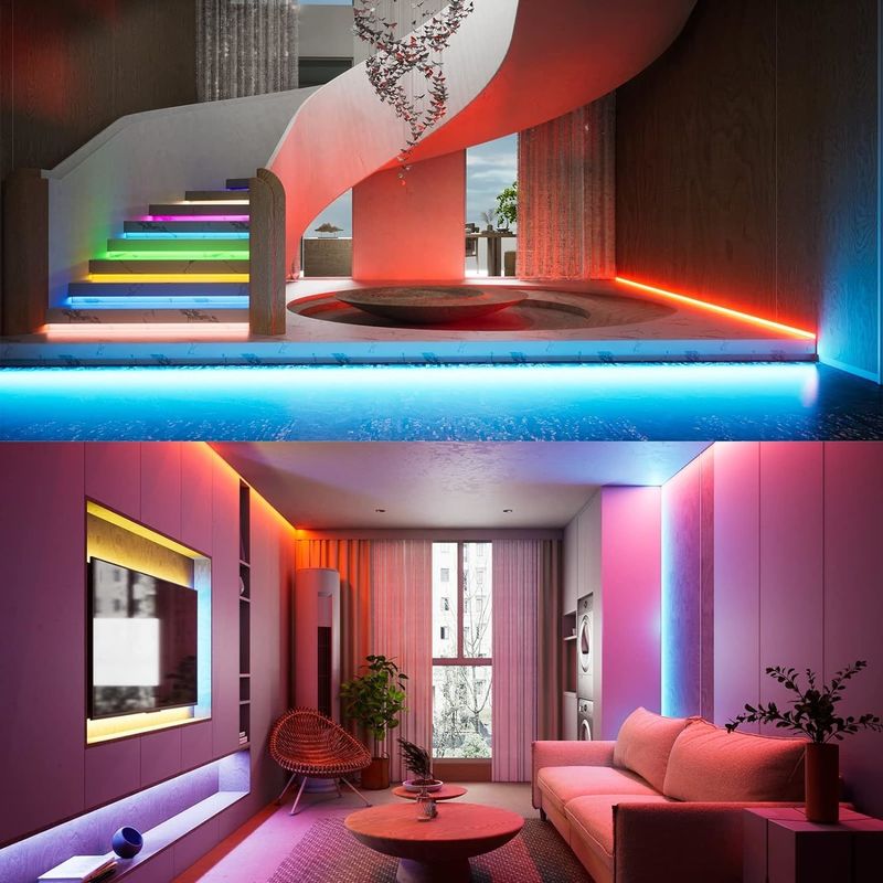 100lm/w Лампа Световая эффективность RGBW 784leds Smart COB Led Strip для домашнего убранства