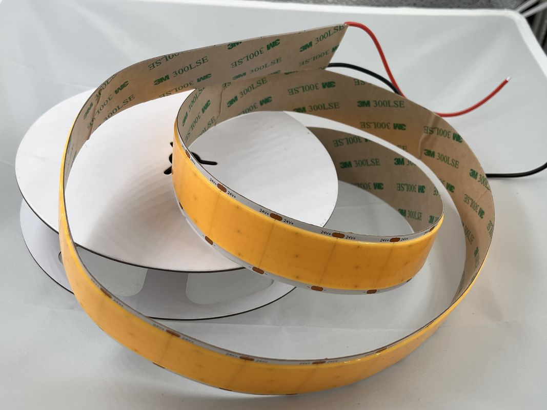 2700K/3000K/4000K/6000K Ultra Wide COB LED Strip 24v 30mm Гибкая полоса света с 3